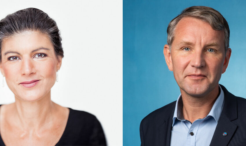 Sahra Wagenknecht und Björn Höcke AfD BSW